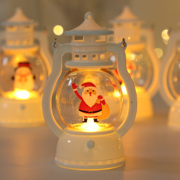Colorful Portable LED Oil Lamp Lantern for Christmas Tree Decorations and Gifts