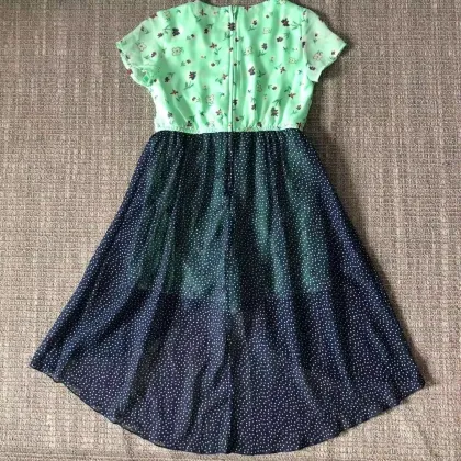 Summer Printed Mid-Calf Dress for Girls 4-16 Years - Vestidos Nina