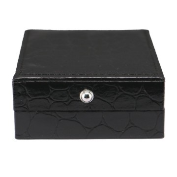 Custom High End Leather Cufflinks Box Packaging In Packaging Boxes
