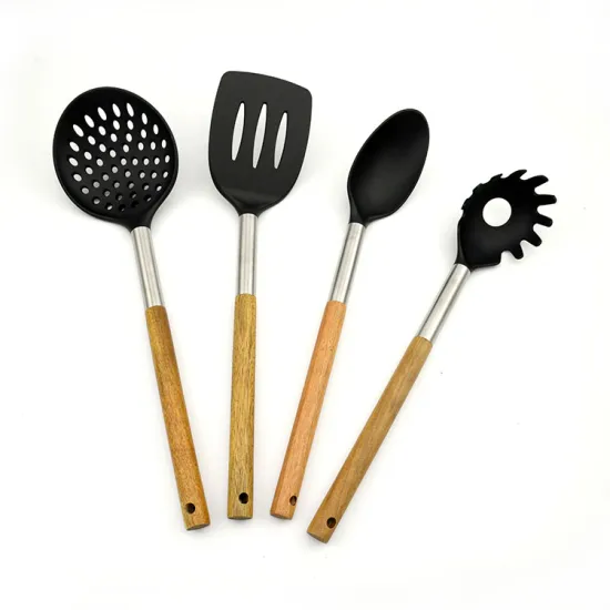 Long-Lasting 4-Piece Nylon Kitchen Tools Set: Durable Kitchen Utensils for Cooking