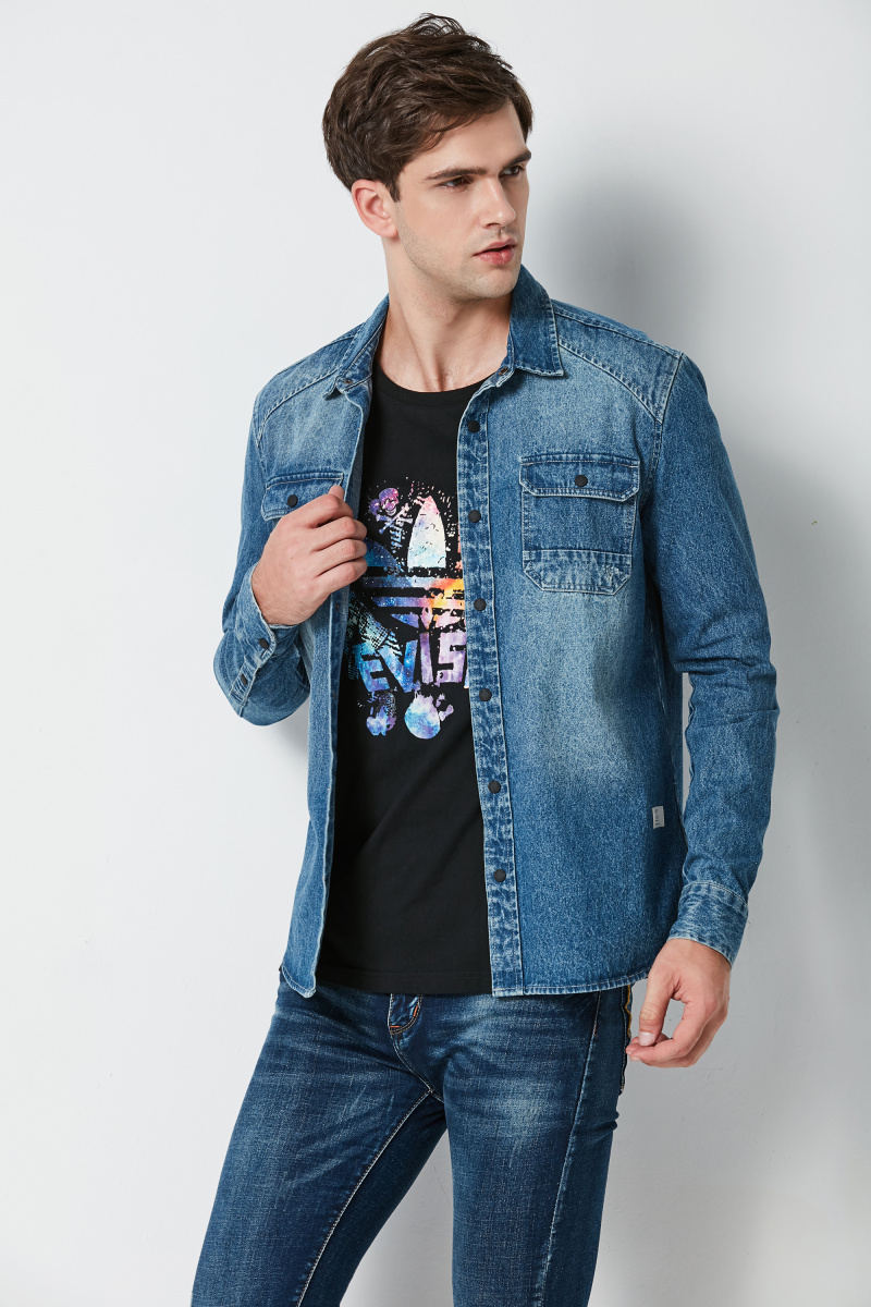 MENS FASHION DENIM SHIRT