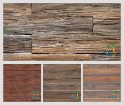 Decorative wood panel wall cladding