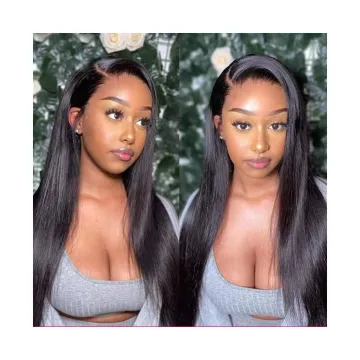 Vendor Transparent Swiss Lace Front Wig Human Hair 360 Hd Lace Frontal Wig Straight Glueless Brazilian 100% Virgin Full Lace Wig