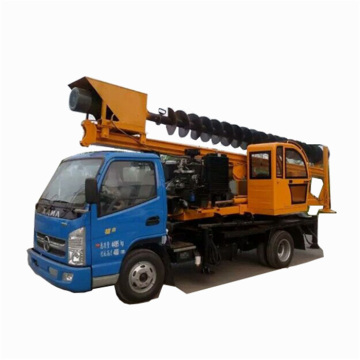 Mesin Penggali Ground Hole Digger Truck menumpuk spiral