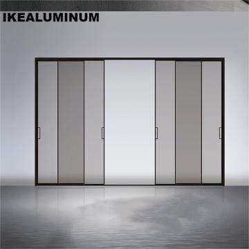 Ikealuminum 2024 Electric Sensor Sliding Door System with Smart Glass Thermal Break