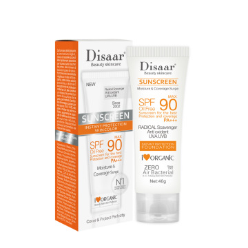 Private Label Korean SPF 90 Mineral Sunscreen Cream for Face and Body