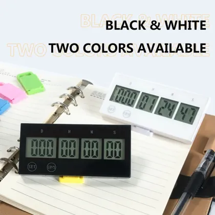 CHEETIE CP144 DIY White Wedding LCD Home Smart Count Up or Count Down Digital 999 Day Timer