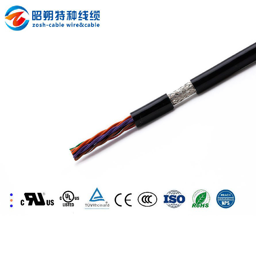 Cable de cadena de arrastre PUR flexible para aplicaciones de sensores