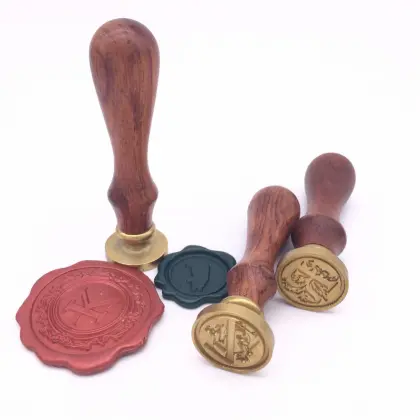 Manuscript Mini Wax Seal Initial Letter Wax Stamp