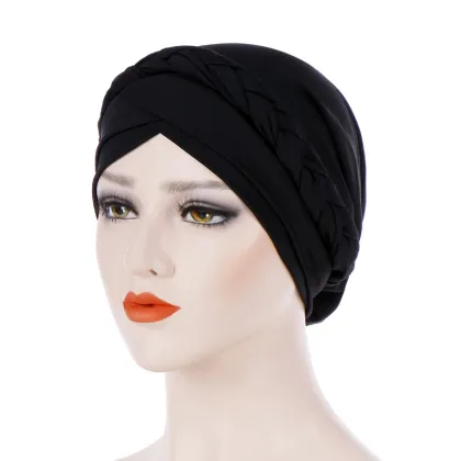 Satin Turban Hat for Women - Muslim Islamic Hijab Headwrap