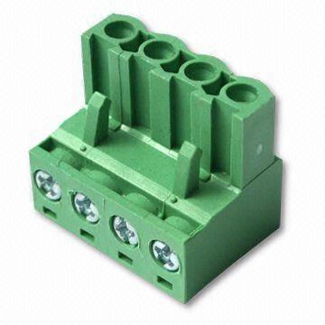 Pluggable Terminal Block, Available in 5.00, 5.08 and 7.62mm Pitch, RoHS Directive-compliant