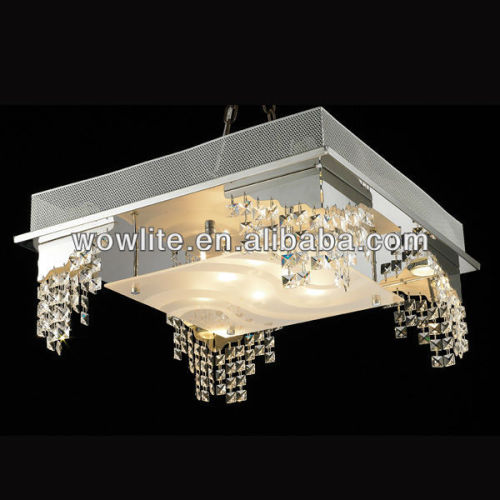 2013 luxury modern crystal led panel ceiling lamp X1505A-6+4