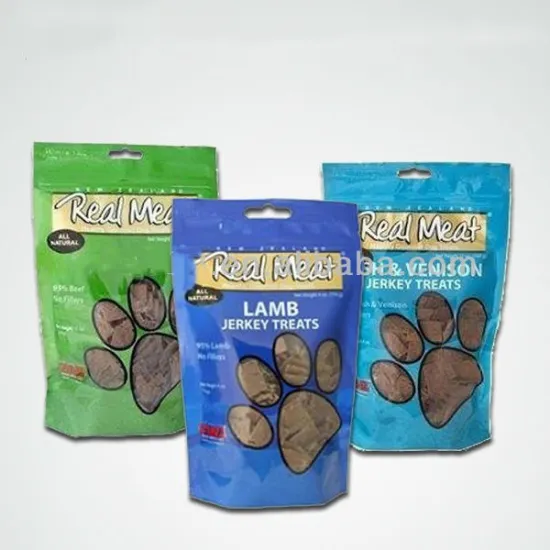 Customized printed plastic pet food cat litter packaging bag