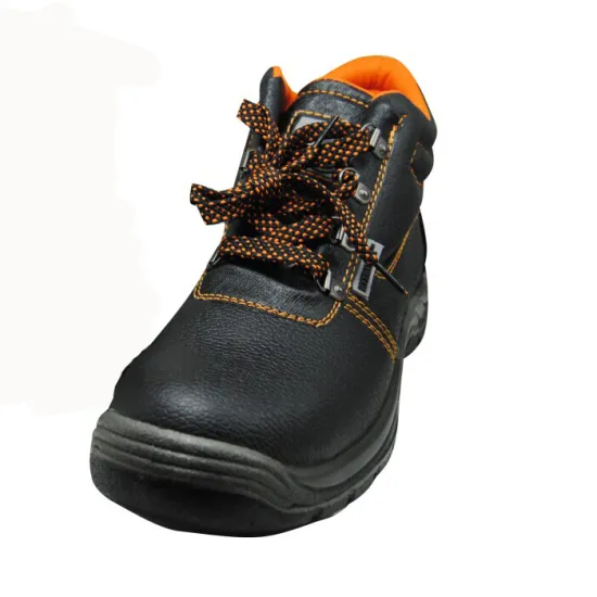 Men's Embossed Leather Safety Shoes