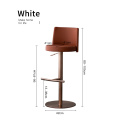 White Nordic lifting bar chair modern minimalist