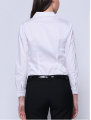 Kvinnors skrynkla fri grundläggande stil vit skjorta