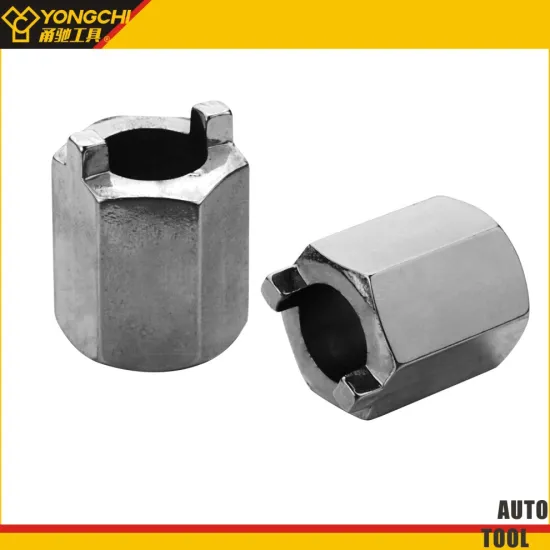 front shock absorber assembly strut nut socket with chrome finish