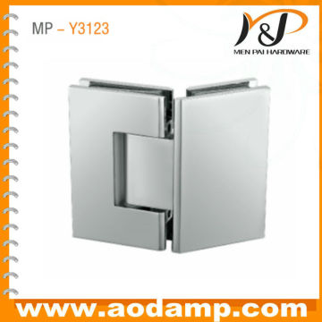 135 degree glass to glass heavy duty shower glass chrom clamp