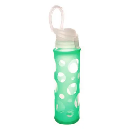 motivational water bottle, sports glass water bottle silicone