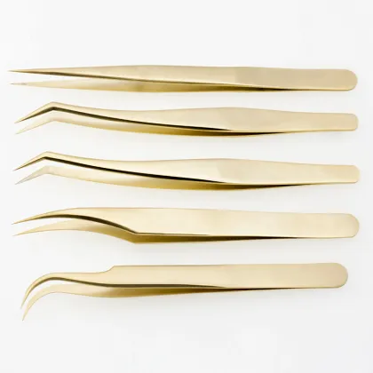 Personalized Curved Eyelash Slim Tweezers
