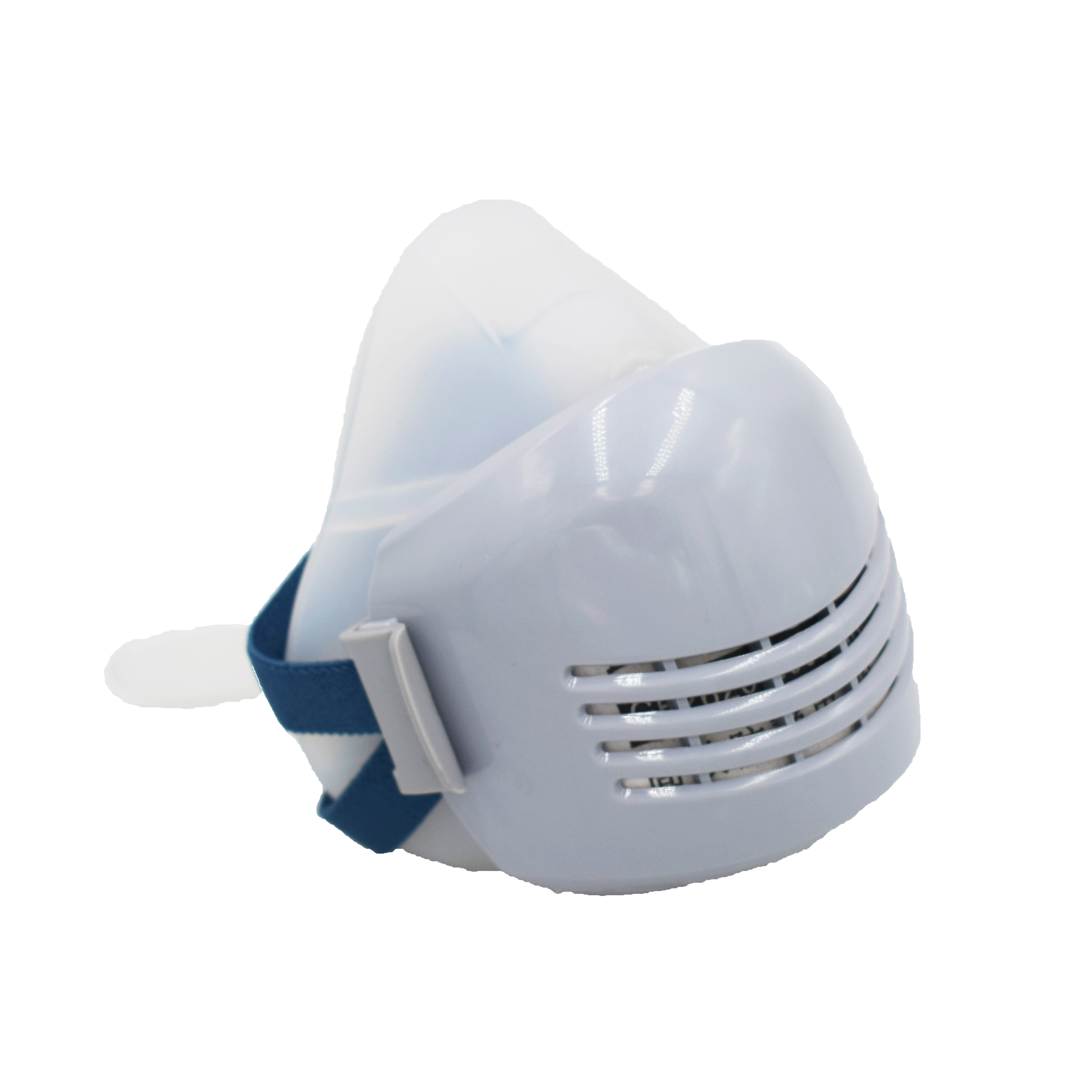 Self priming filter gas mask