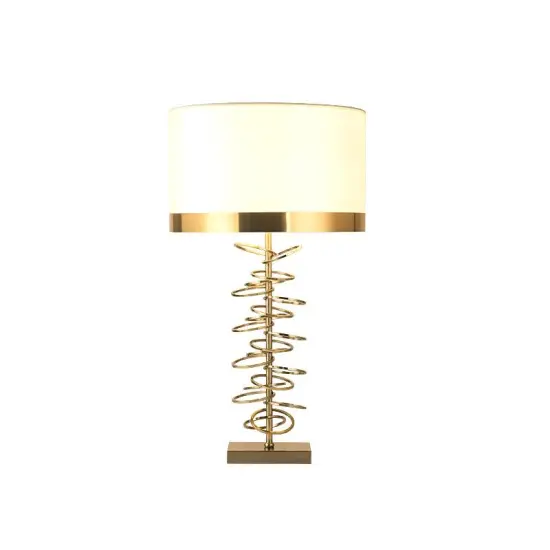 INSHINE Small Round Annular Brass Table Lamp