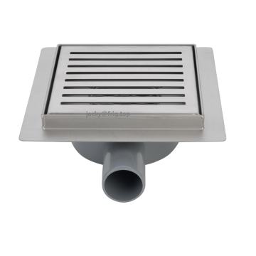 360 Rotatable Plastic Base Floor Drain for Bathroom Showers with Edge Waste Grates