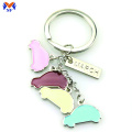 Metal promotional keyring with custom logo