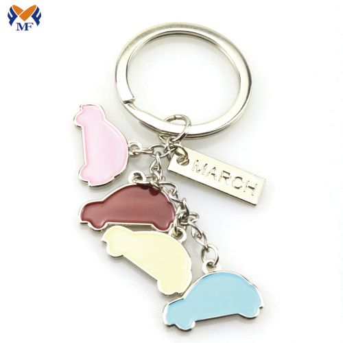 Metal promotional keyring with custom logo