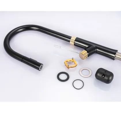 High-Quality Hot Selling Black Gold Gourmet Commercial Kitchen Faucet