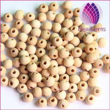 5-6mm origional wood round beads for garment decoration