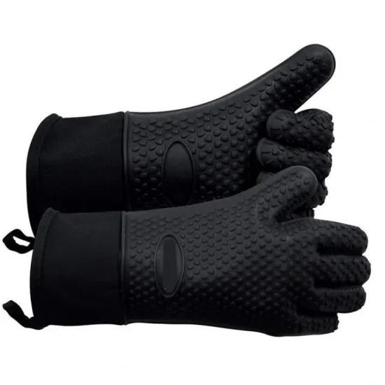 Microwave Silicone Gloves Protective Barbecue Gloves Waterproof Heat Resistant Cooking Baking Oven Mitt