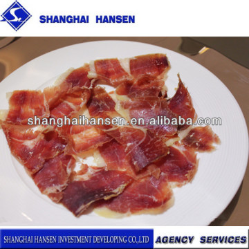 Sliced Spanish Serrano Ham import and export agency services