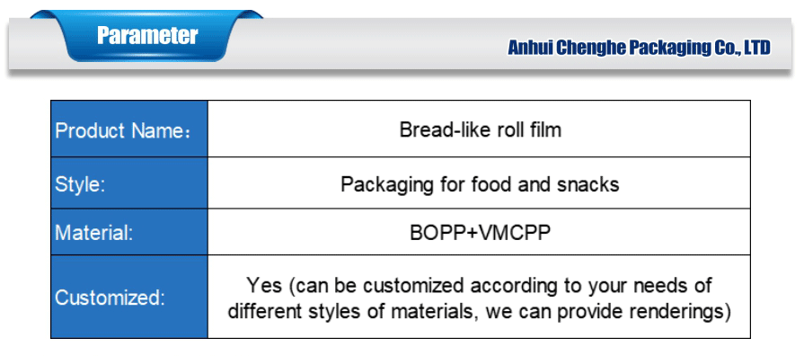 food grade roll film packaging