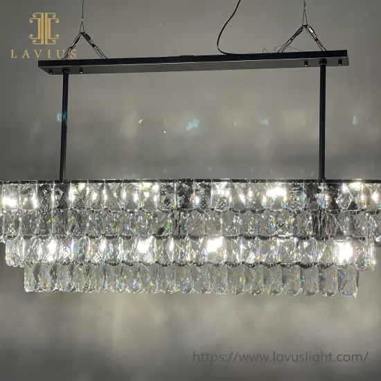 Concise design modern style crystal chandelier for dinning room