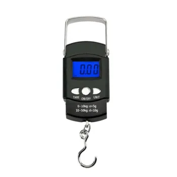110lb/50kg LCD Electronic Digital Luggage Scale Portable Suitcase Travel Bag Weigh Scale Balance Weight Hanging Scales