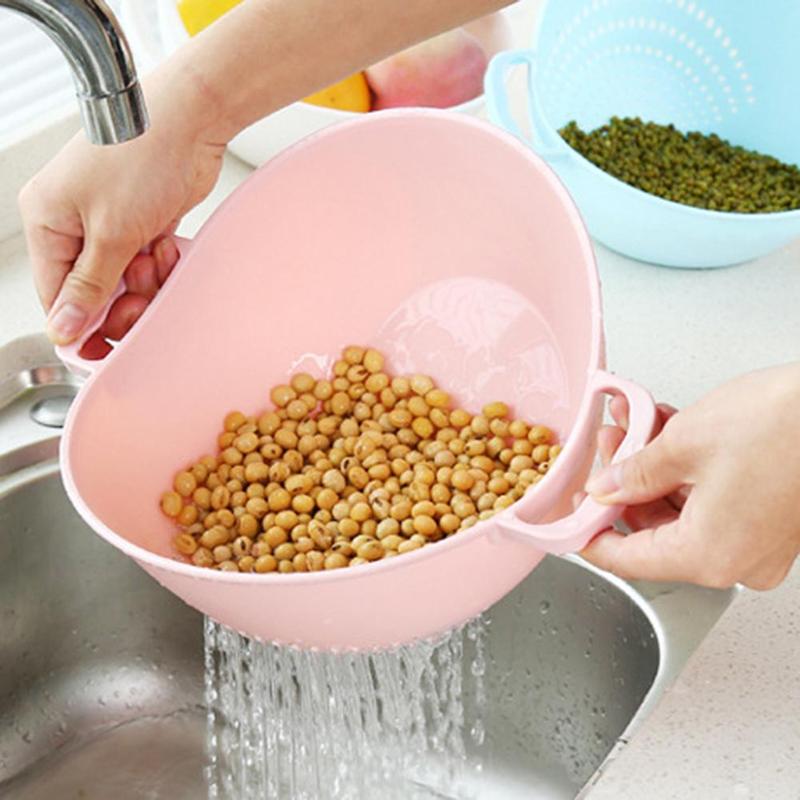 Creative Rice Washer Strainer Kitchen Tools Fruits Vegetable Cleaning Container Basket Kitchen Accessories
