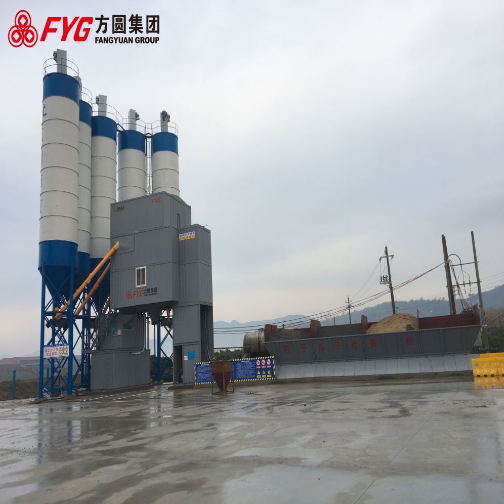 50cbm/h Mix Wet Mix Mobile Concrete Batch Plant