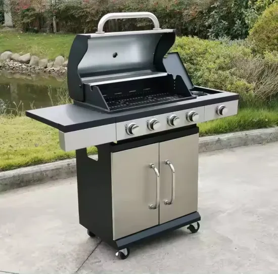 Elegant Design Outdoor Grill Cabinet Style BBQ Grill with Side Burner
