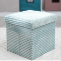 Corduroy storage stool