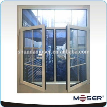 Moser thermal break grilled design aluminium doors and windows