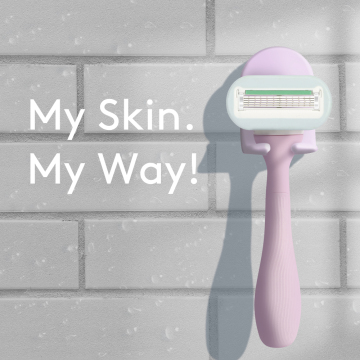 D957L Ladies Razor: Five-Blade System with Metal Handle and Stainless Steel Blades
