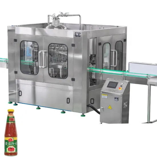Glass Bottle Tomato Sauce Filling Machine Line for Ketchup, BBQ Sauce, and More