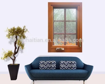 Latest home window design pvc Casement Window with manual opener