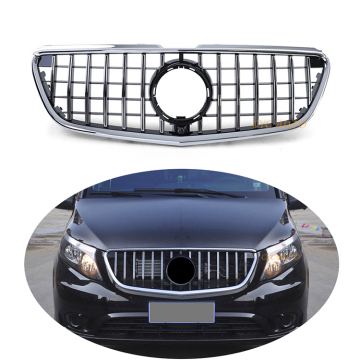 سباق الوجه GT Panamericana Style Pront Grille Grille Tuning Probs for Mercedes Benz V-Class W447/Vito 2016-2019