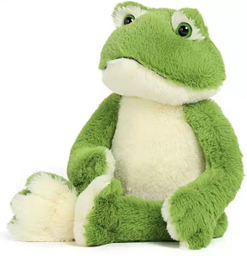 Animal en peluche à grosse grenouille aux yeux pour dormir avec