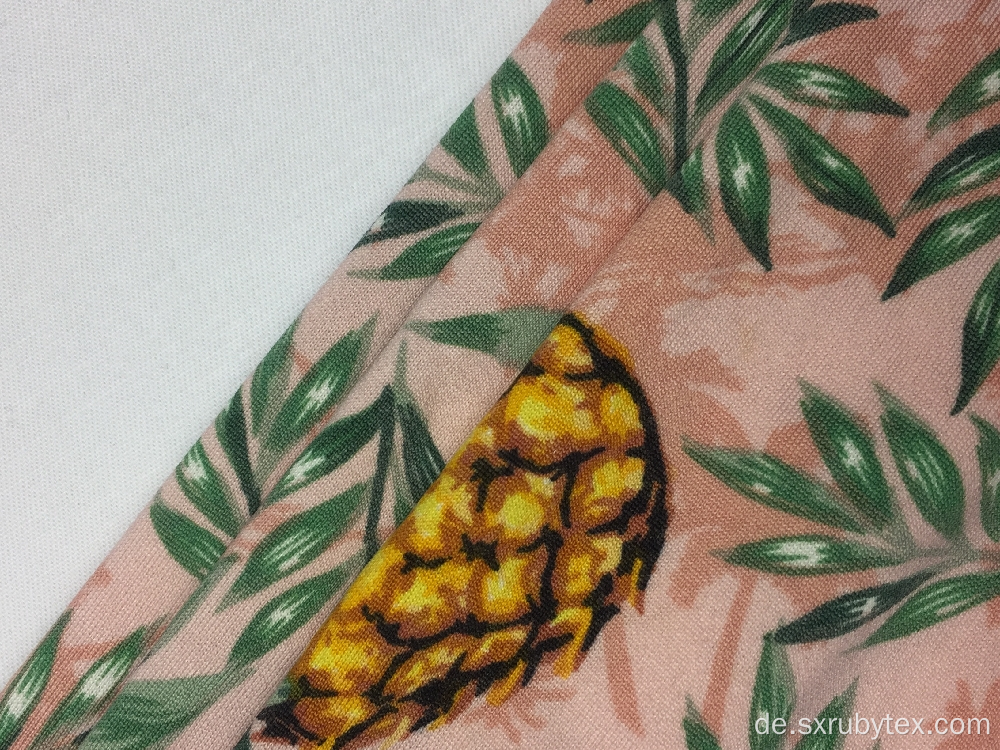 DTY Brushed Pineapple Print Fabric