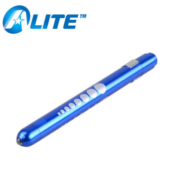 Colorful Aluminum LED or Tungsten Medical Penlight with Pupil Gauge