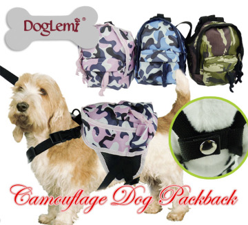 Outdoor Travel Camouflage Camping Bag for Dog Hiking Dog Food Packaging Bag Small Medium Dog Food Bag