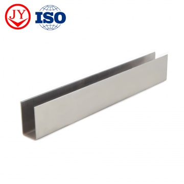 Aluminum Chrome and Nickel Glass U-Channel